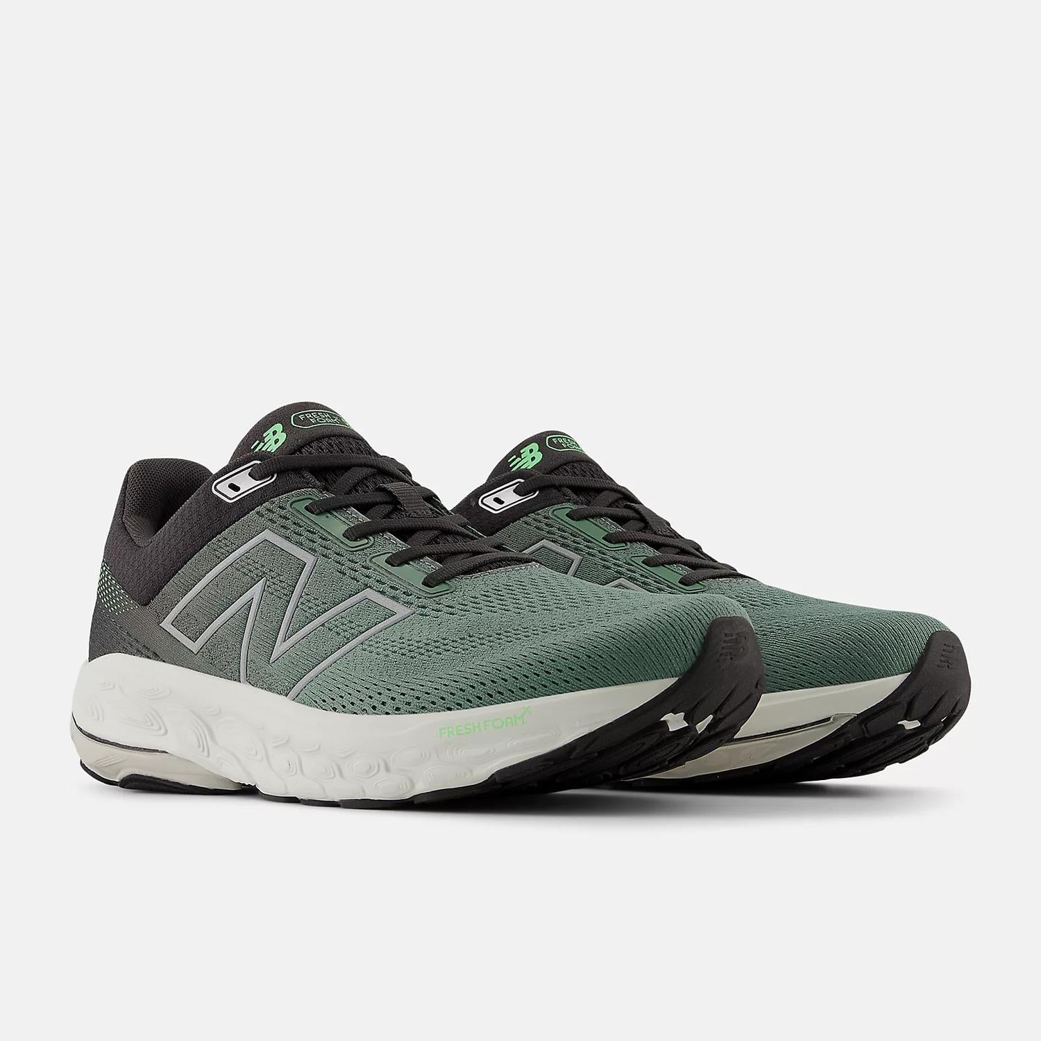 New Balance Men's Fresh Foam X 860v14 Running Shoes in dark juniper black cement grey matter - men's shoe - alternate view