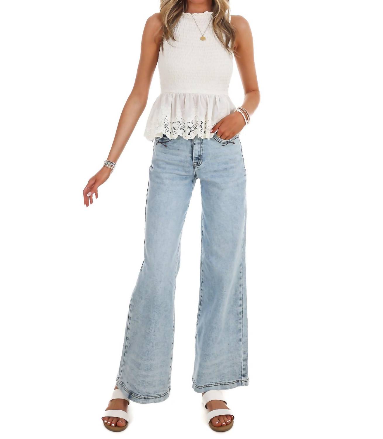 Mable - Can't Go Wrong Peplum Lace Top