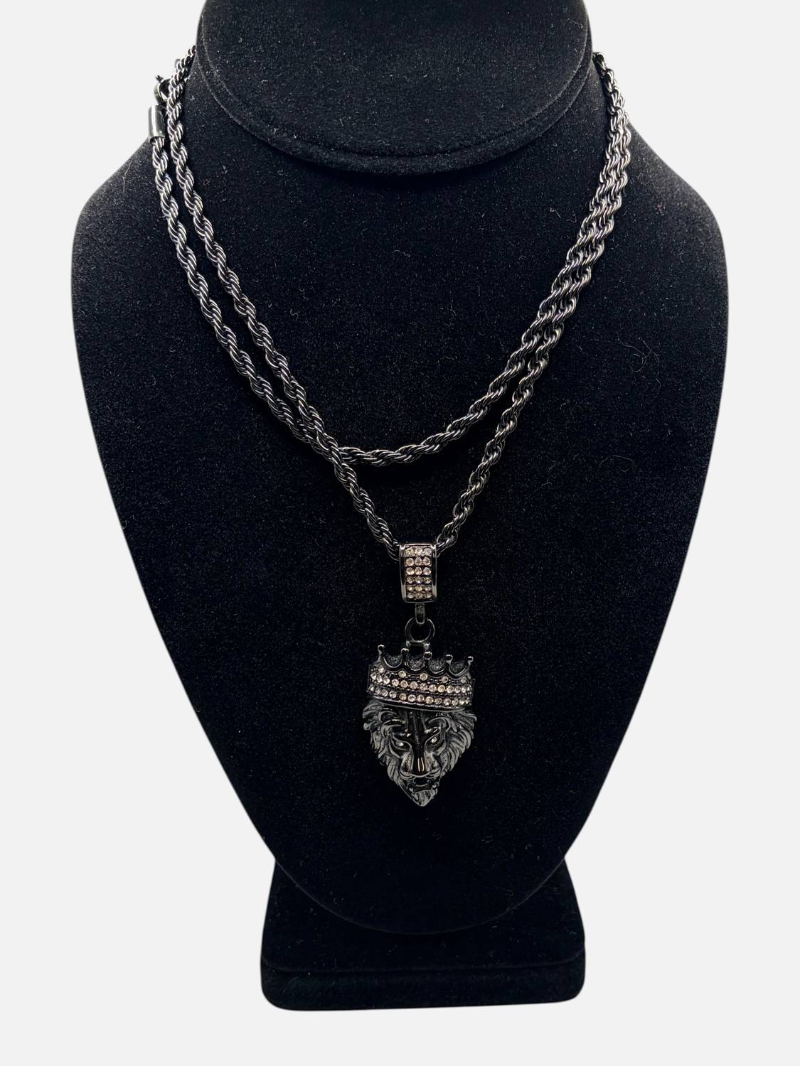 Steeltime - Men's Lion With Crown - Necklace Chain
