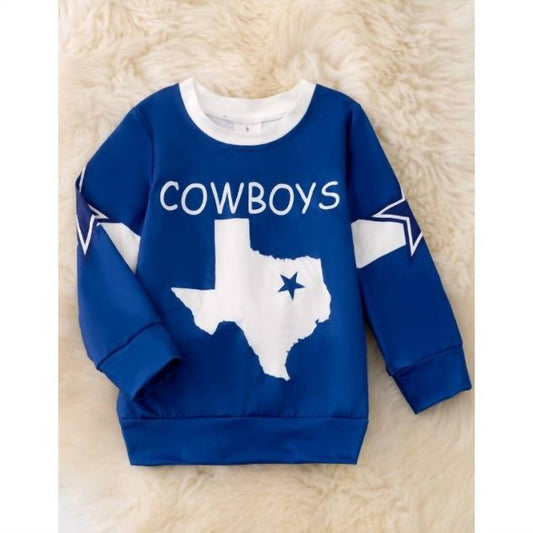 Kidscharm - Kids Cowboys Texas Long Sleeve Top