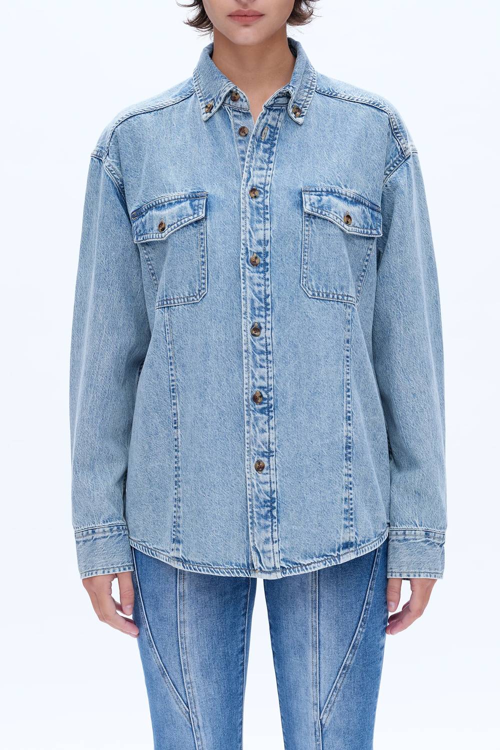 Bayeas - Classic Long Sleeve Oversized Button Down Shirt