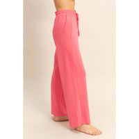 Double Zero - Double Knit High-waist Wide-leg Drawstring Sweatpants