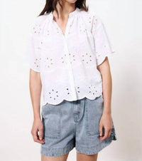 Frnch - Neda Scalloped Sleeve Blouse