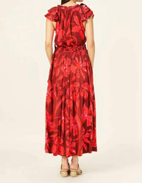 OMIKA Wilora Floral Blouse in lia macaw - women's blouse - detail view