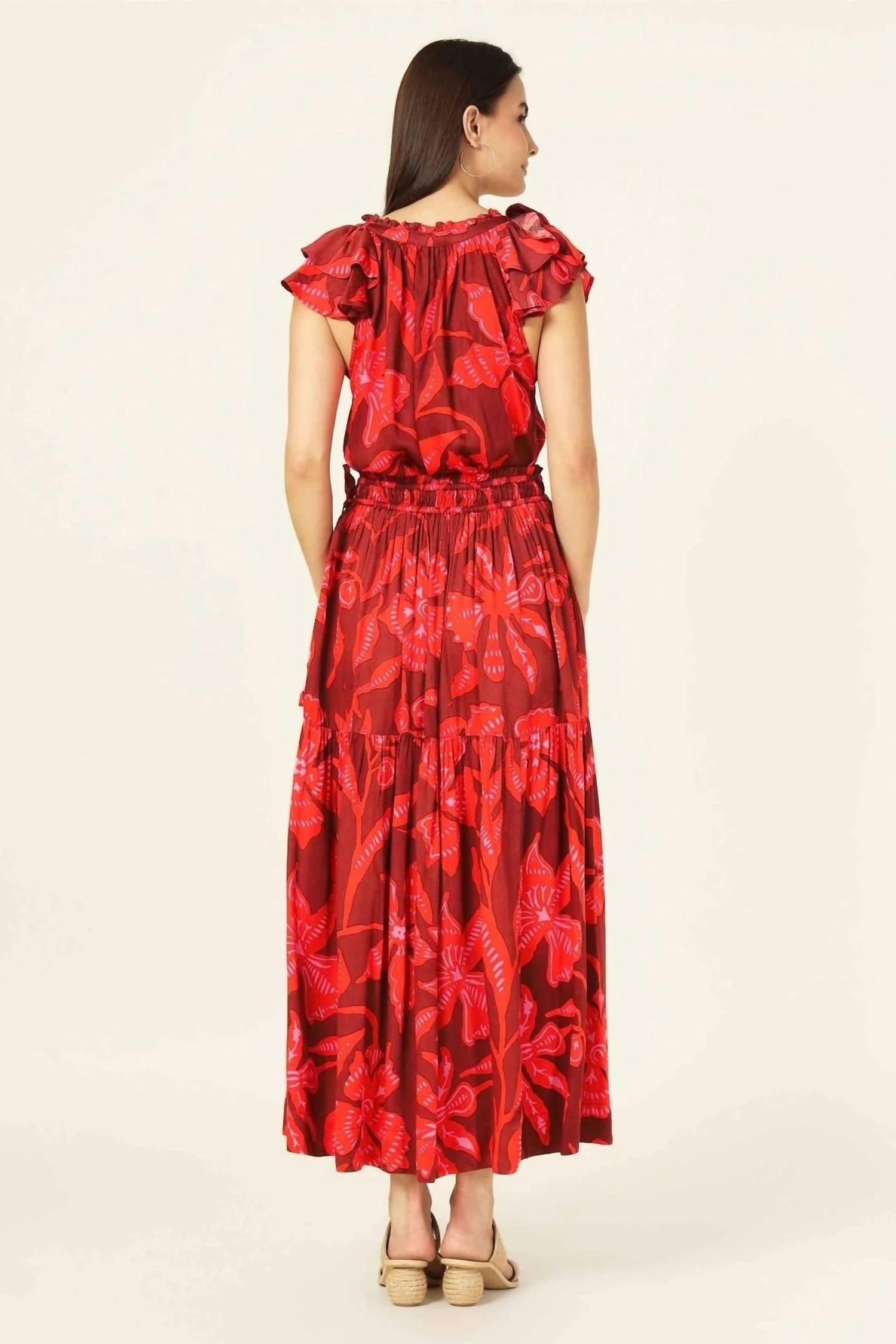 OMIKA Wilora Floral Blouse in lia macaw - women's blouse - alternate view