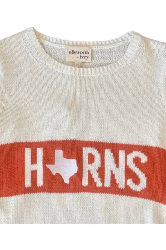 Ellsworth + Ivey - Women's Horns Varsity Stripe Sweater