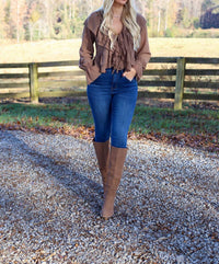 Evenuel - Dallas Ruffle Tie Blouse