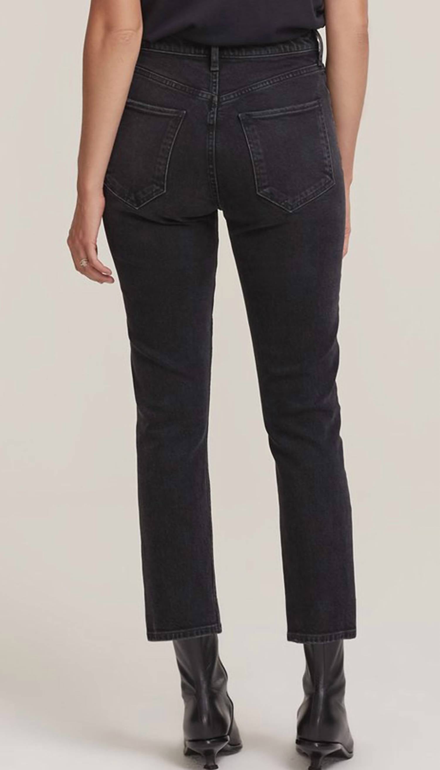 Agolde - Riley High Rise Straight Crop Jeans