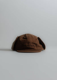Iron & Resin Men's Shervin Hat in cognac - men's hat - detail view