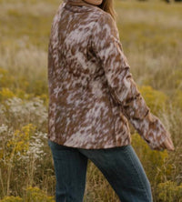 Sterling Kreek Cows Come Home Blazer in animal - women's jacket - alternate view