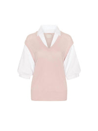 Brochu Walker Kate Looker Shirt in paloma with white - women's blouse - view 7