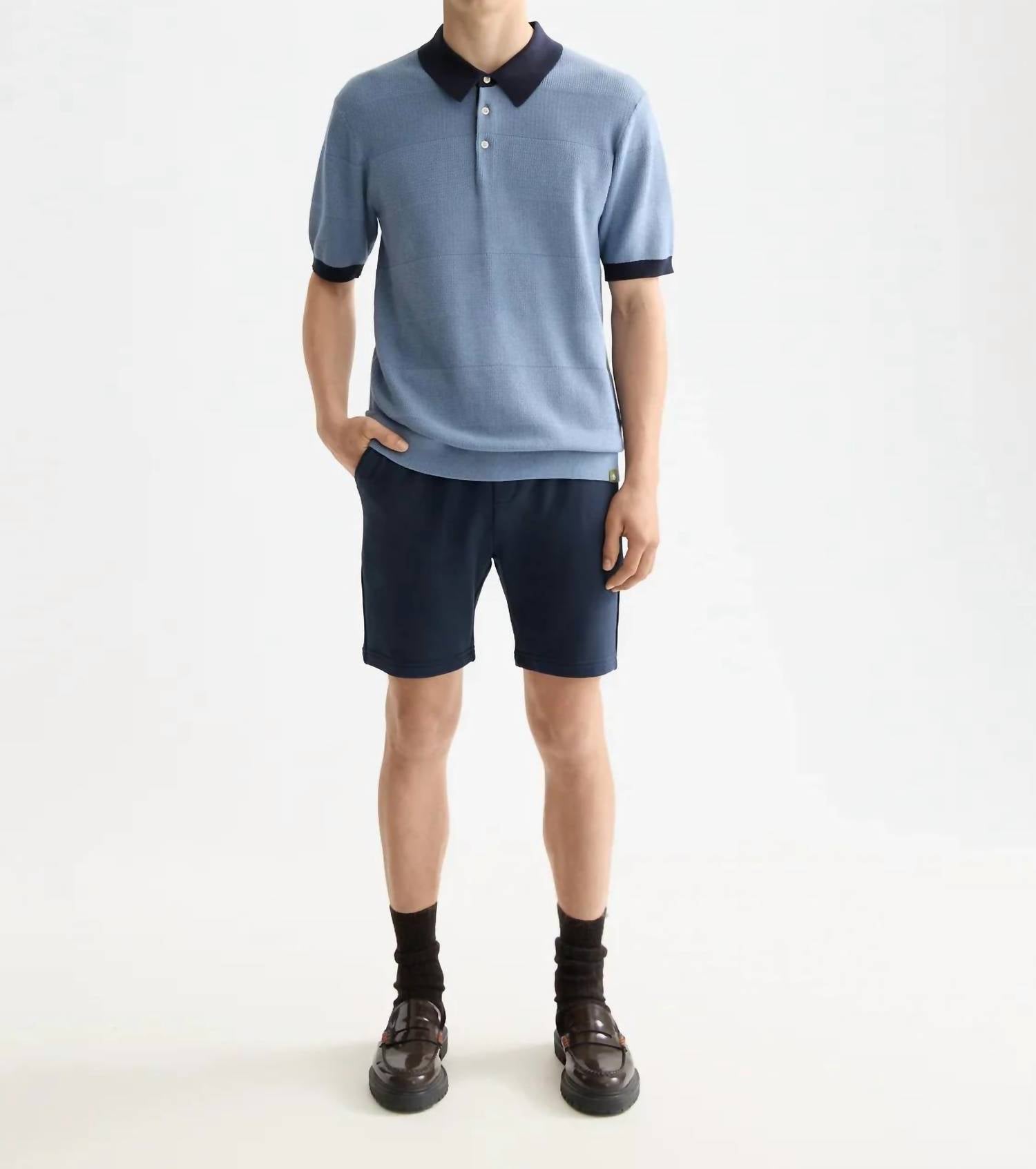 Scotch & Soda - Knitted Tonal Striped Regular Polo