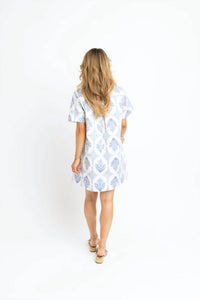 Karlie - Vintage Floral Pleat Tie Back Dress