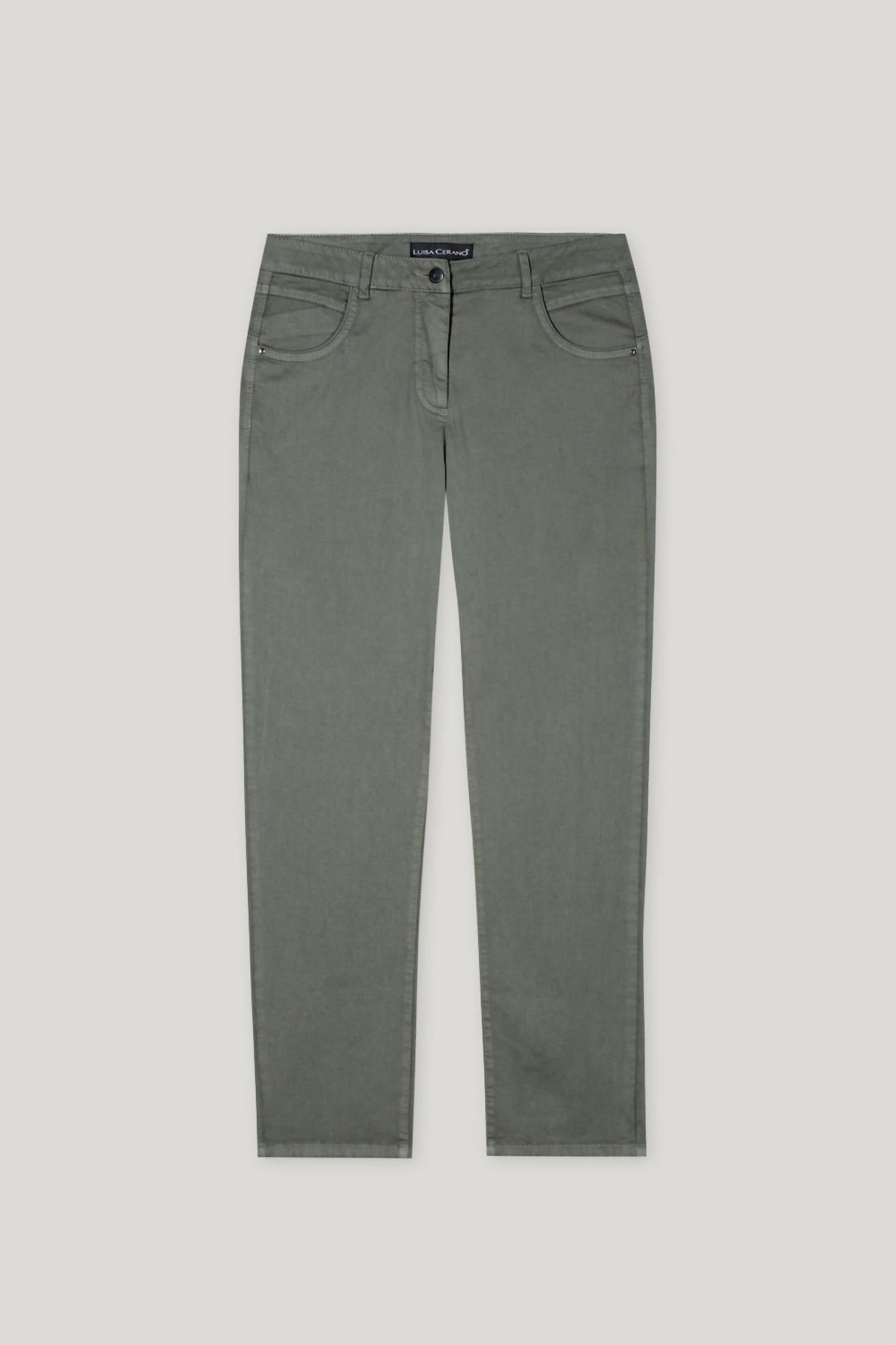 Luisa Cerano - High-stretch Tapered Denim Jeans