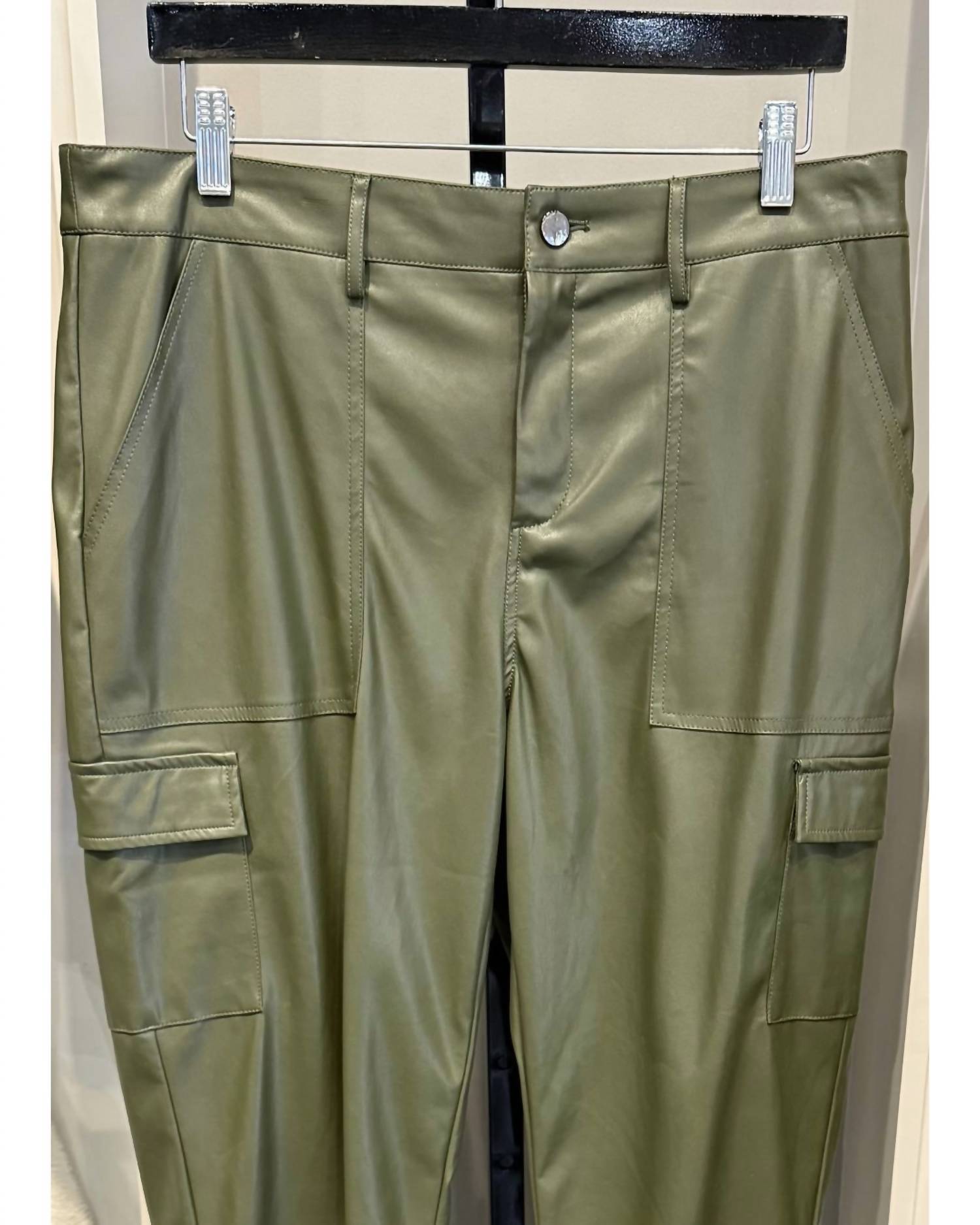 Esqualo - Women's Trousers Cargo Vegan Leather