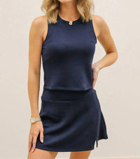 Skies Are Blue - Soft Modal Athleisure Fitted Sleeveless Top