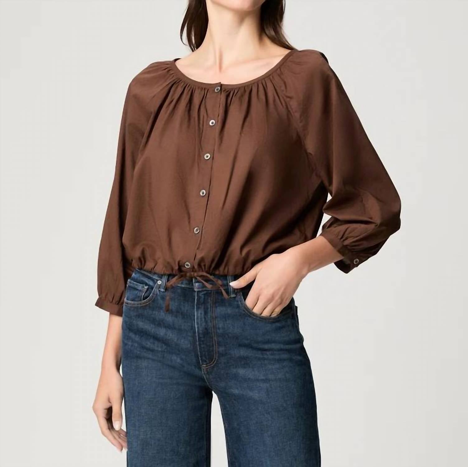 Paige - Kinzie Button-front Top