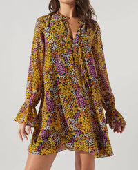 Sugarlips - Hitachi Floral Karyssa Double Layer Trapeze Dress
