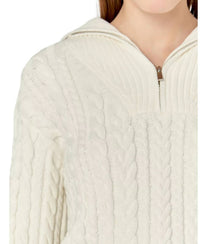 English Factory - Zip Up Knit Top Sweater