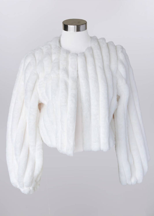 Keren Hart - Women's Faux Fur Cropped Jacket
