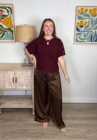 Glam - Wide Leg Silk Pants