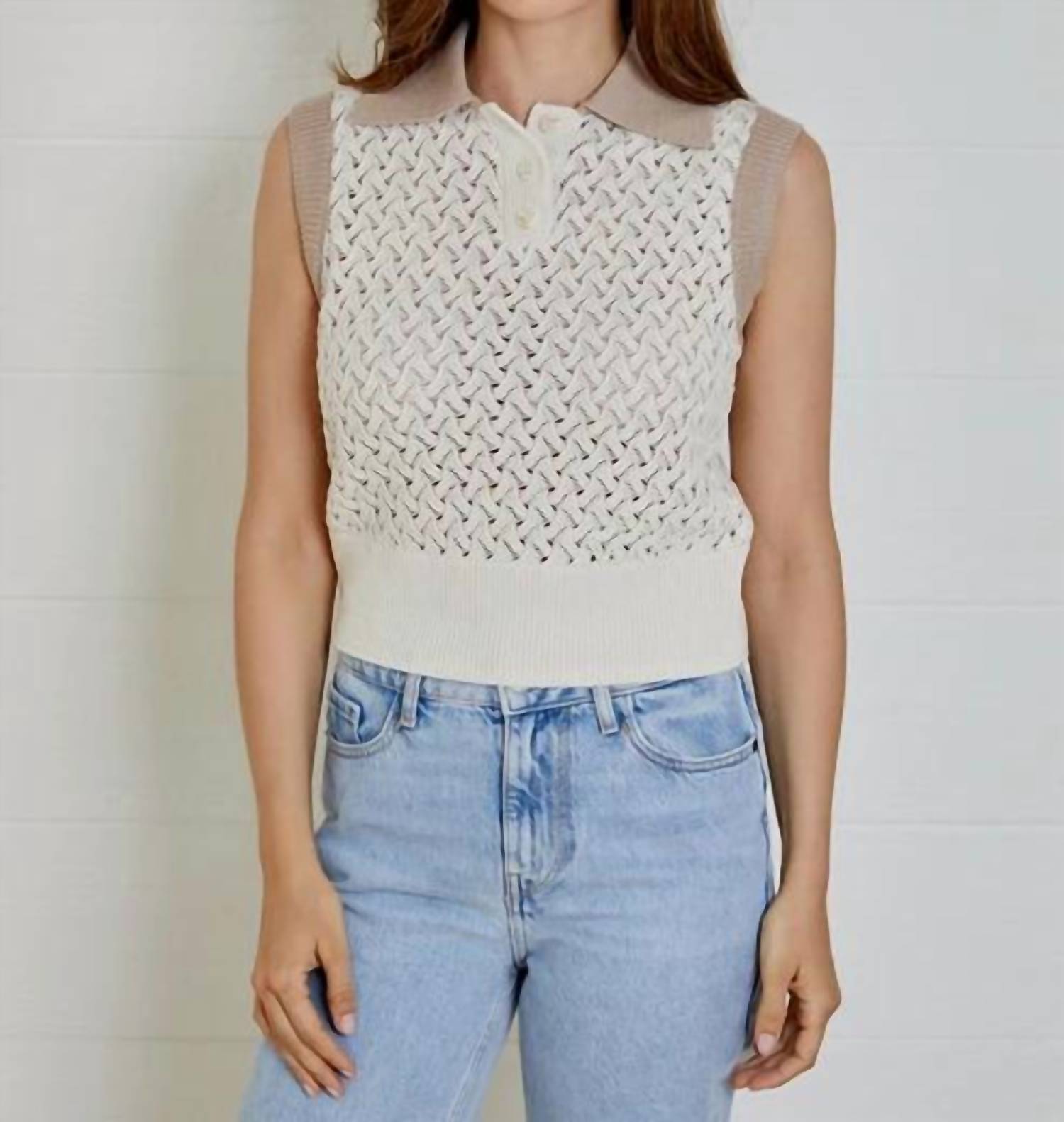 Dh New York - Marlene Sleeveless Polo Top