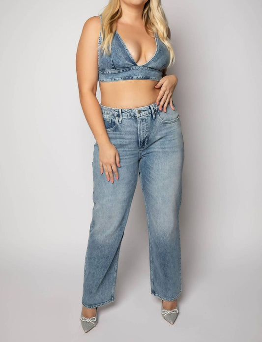 Good American - Denim Bralette Top