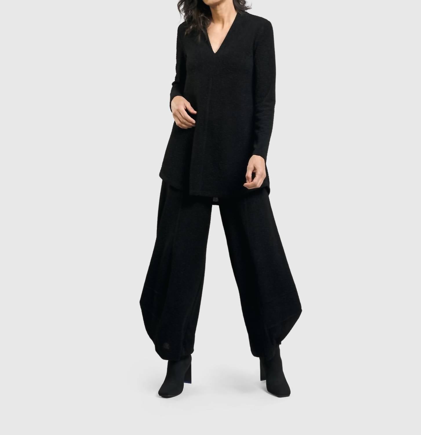 ALEMBIKA Jacquard Punto Pants in black - women's pants - view 8