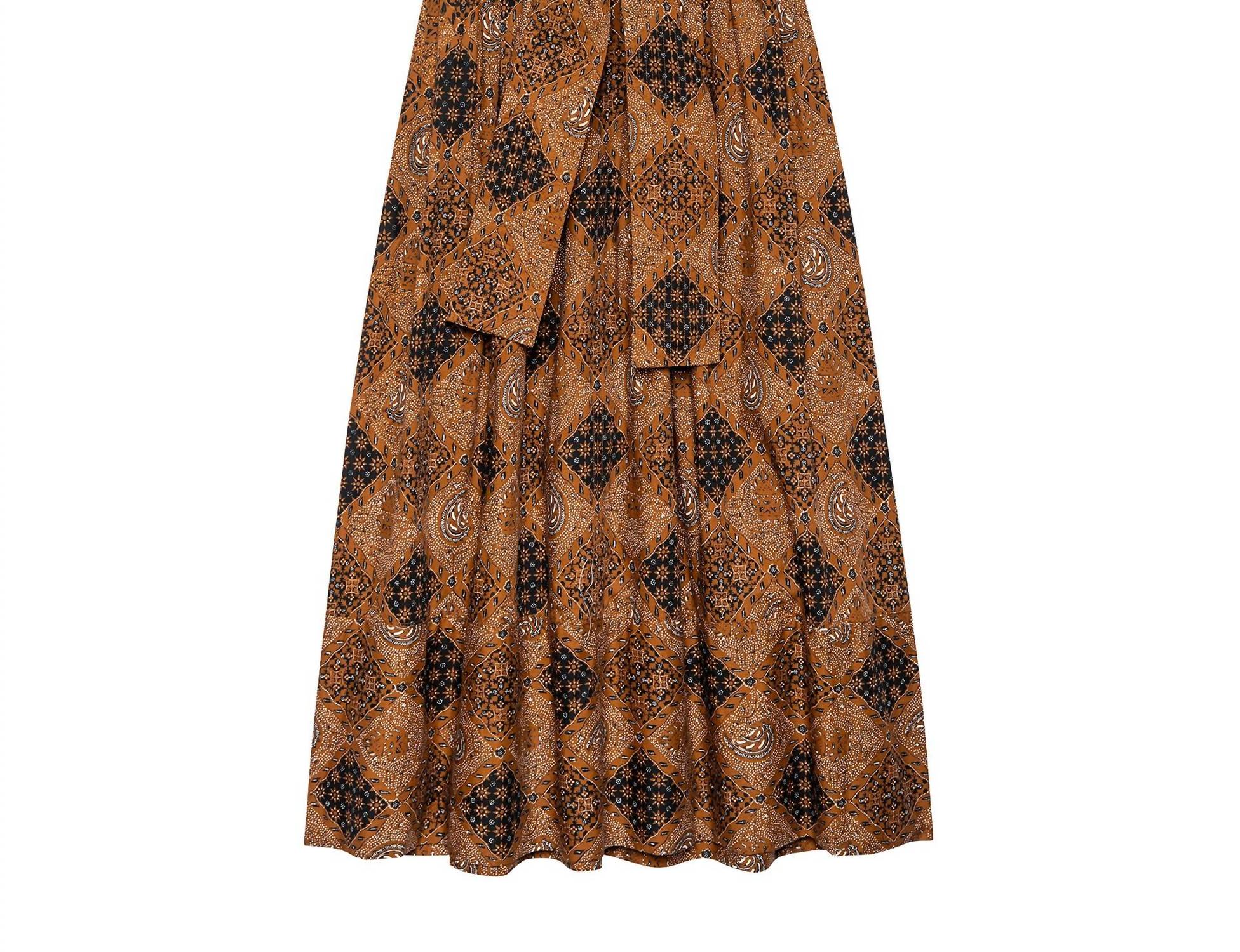 THE GREAT. Tulsa Dress in geo bandana print - women's dress - view 4
