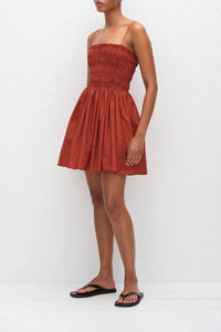 Matteau - Shirred Bodice Mini Dress