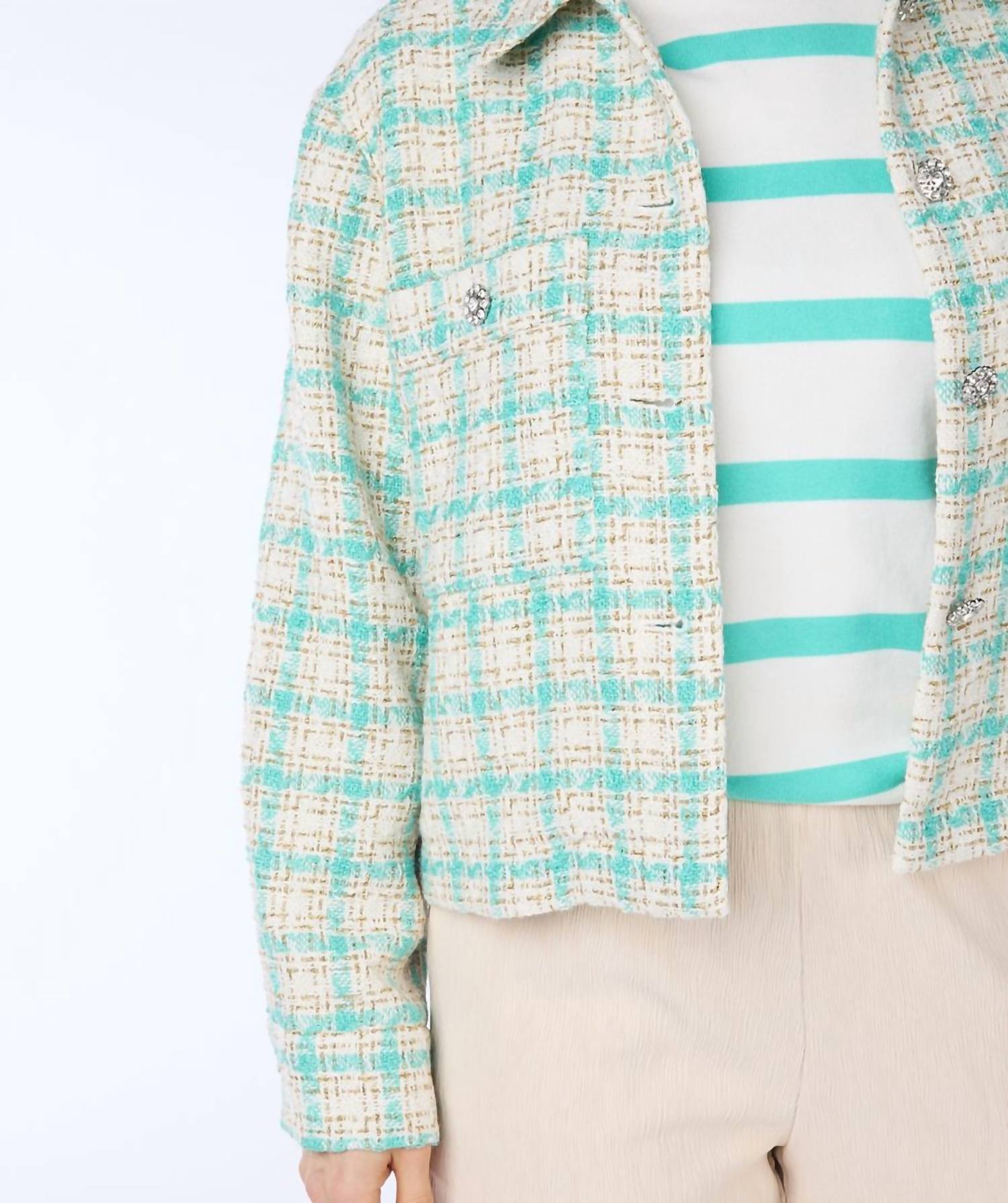 Esqualo - Bergette Midi Check Blazer