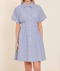 Dolce Cabo - Stripe Dart Waist Dress