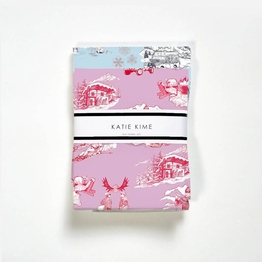 Katie Kime - Aprés Ski Toile Tea Towel Set