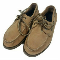 Sperry Men's Authentic Original Sahara Boat Shoes in tan - men's shoe - detail view