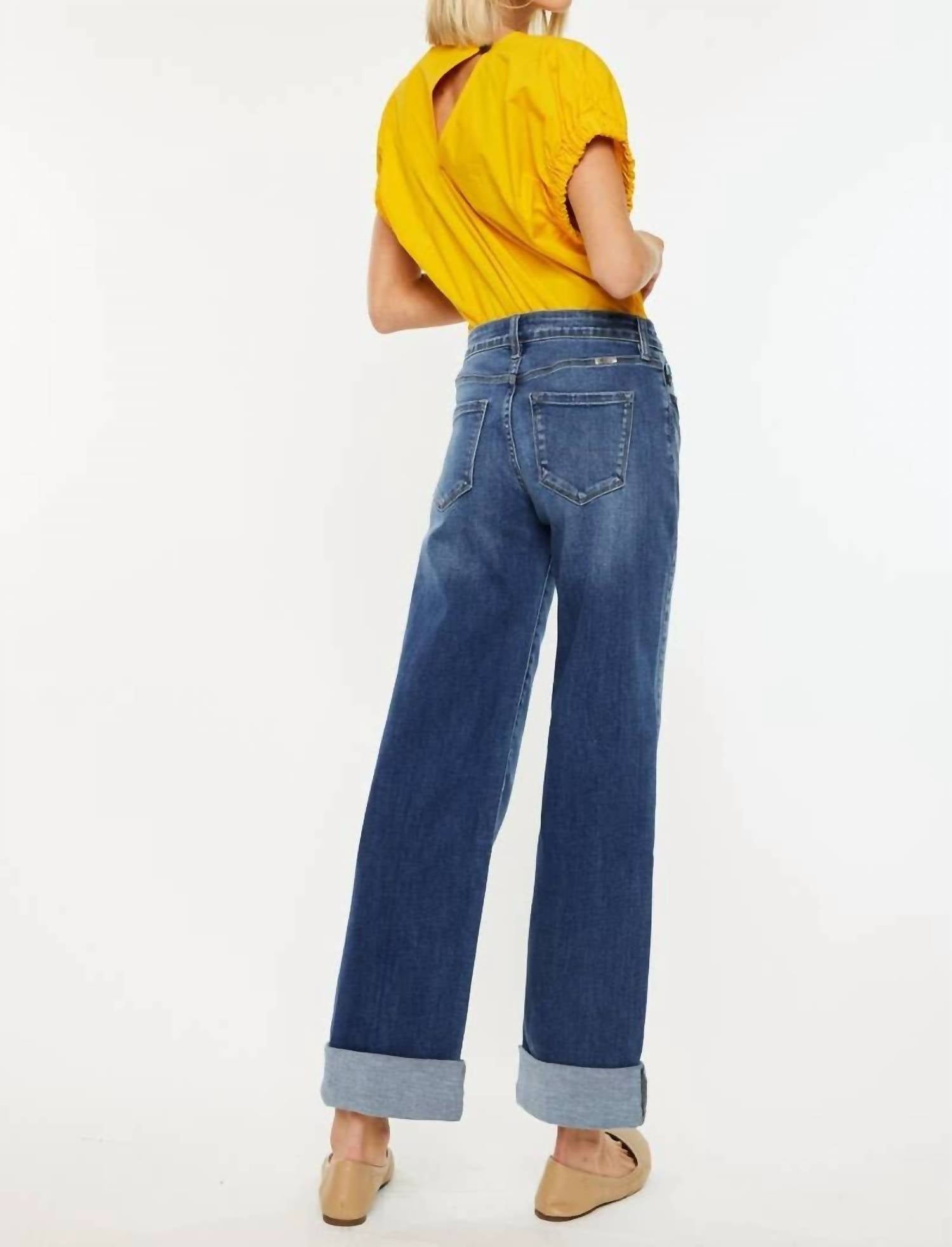 Kancan - Ivanna High Rise Wide Leg Jeans