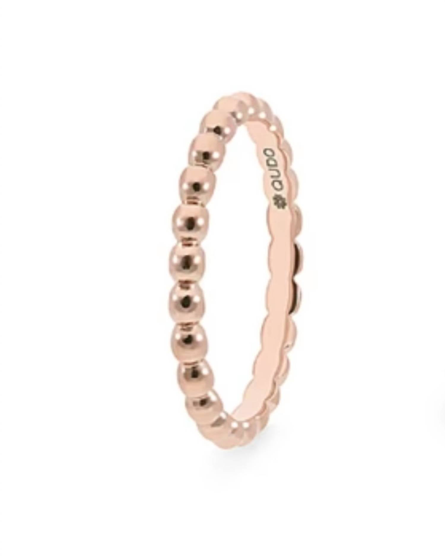 Qudo Women's Spacer Matino Ring in rose gold - women's jewelry