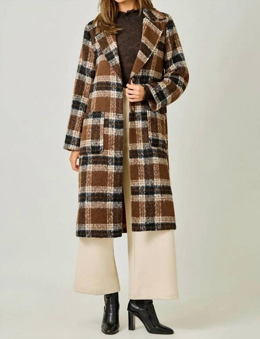 Mystree - Plaid Long Coat