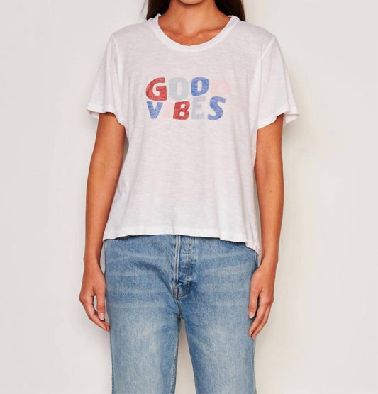 Sundry - Good Vibes Rolled Sleeve Tee