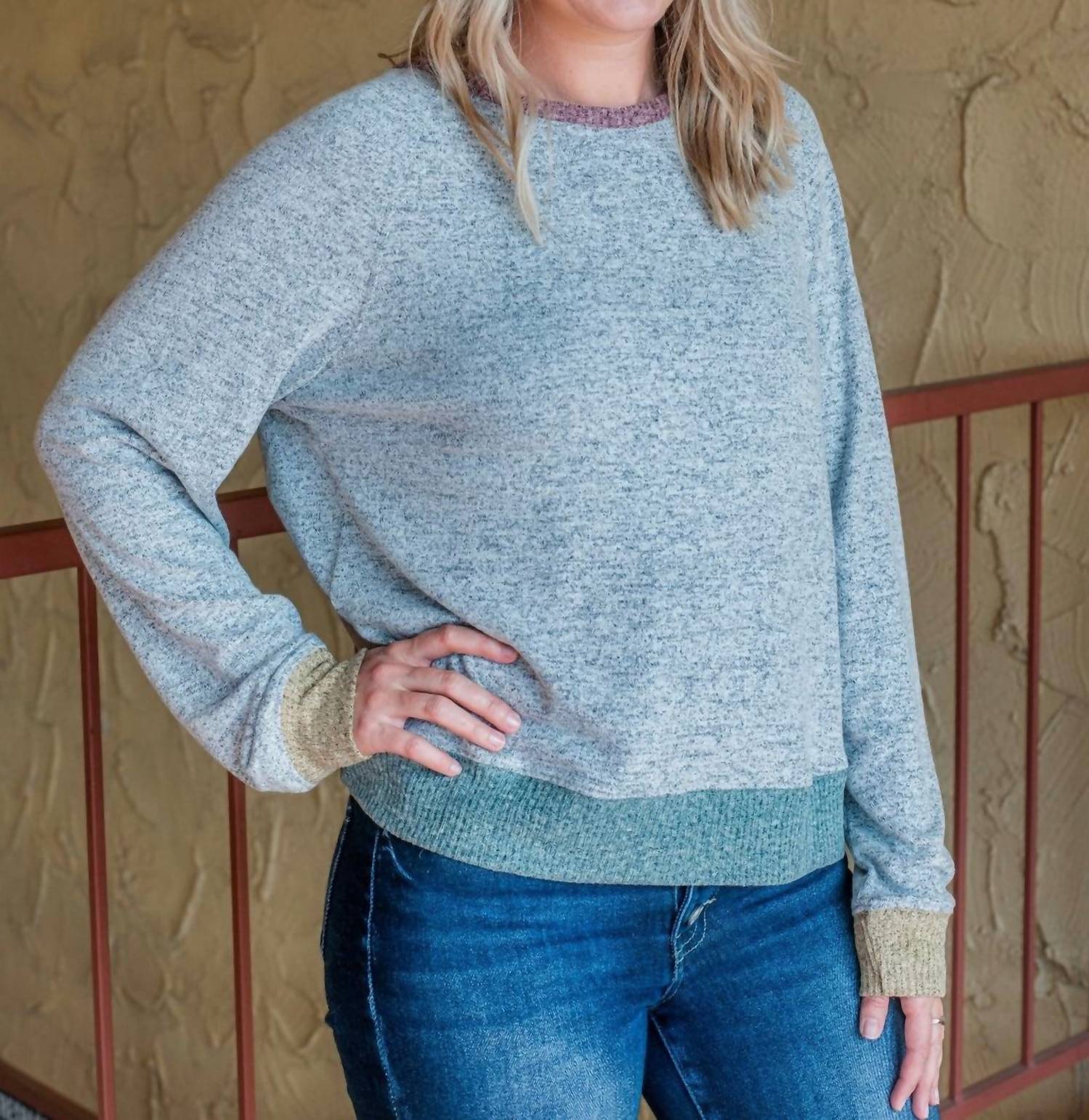 Hem & Thread - Open Back Lounge Sweater Top