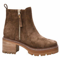 Hey Girl by Corkys Women's Up To No Good Boots in faux saddle brown - women's shoe