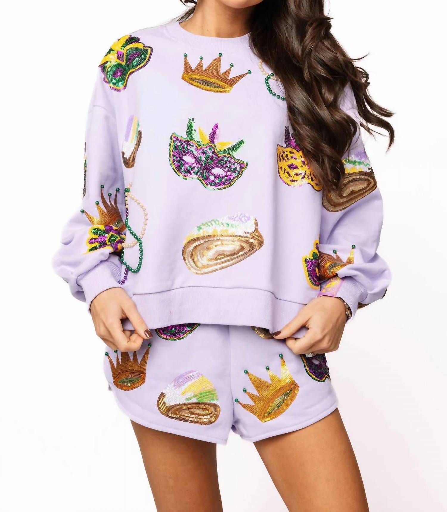 Queen Of Sparkles - Mardi Gras Icon Shorts
