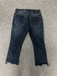 Grace In La - Women's Distressed Denim Capri Jean