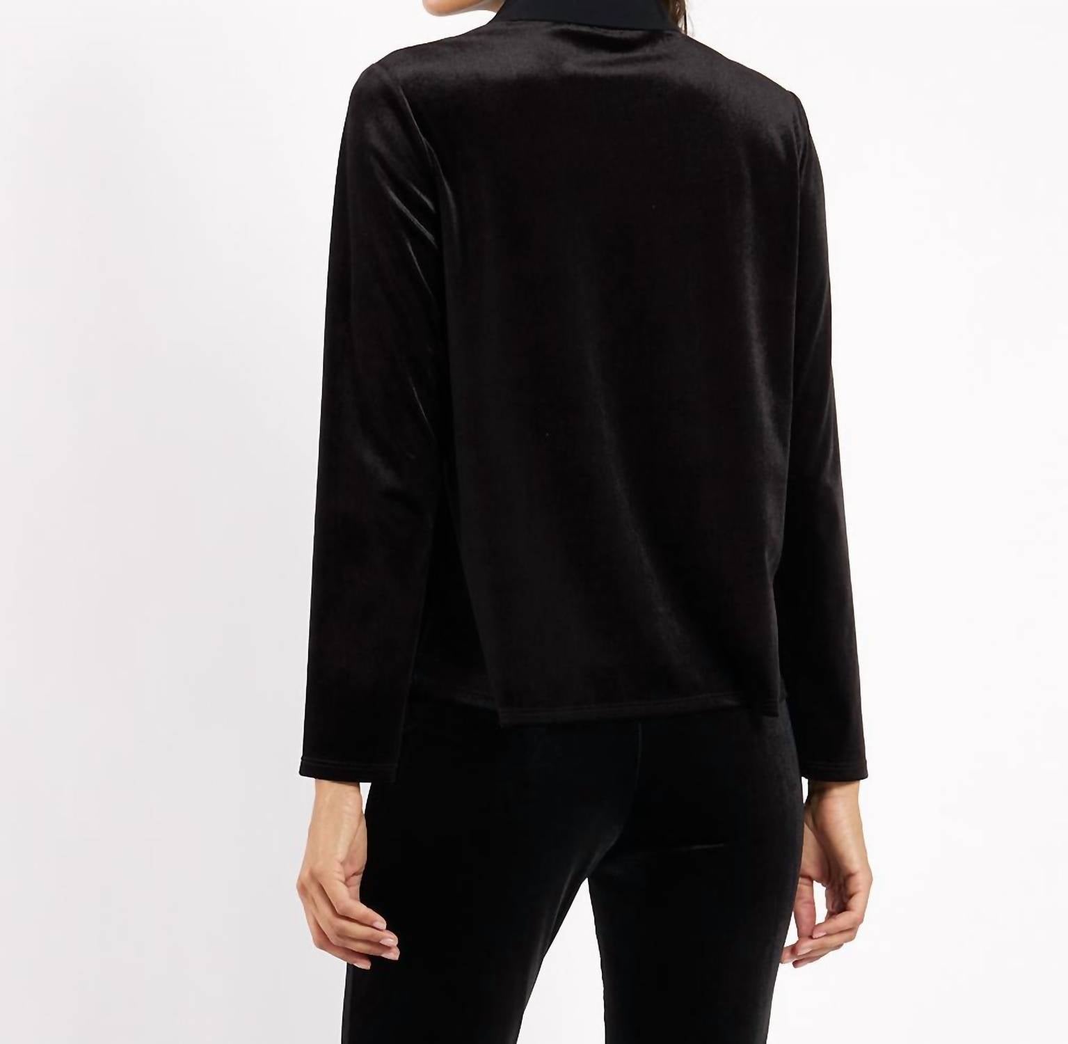 Jude Connally - Colby Stretch Velvet Top