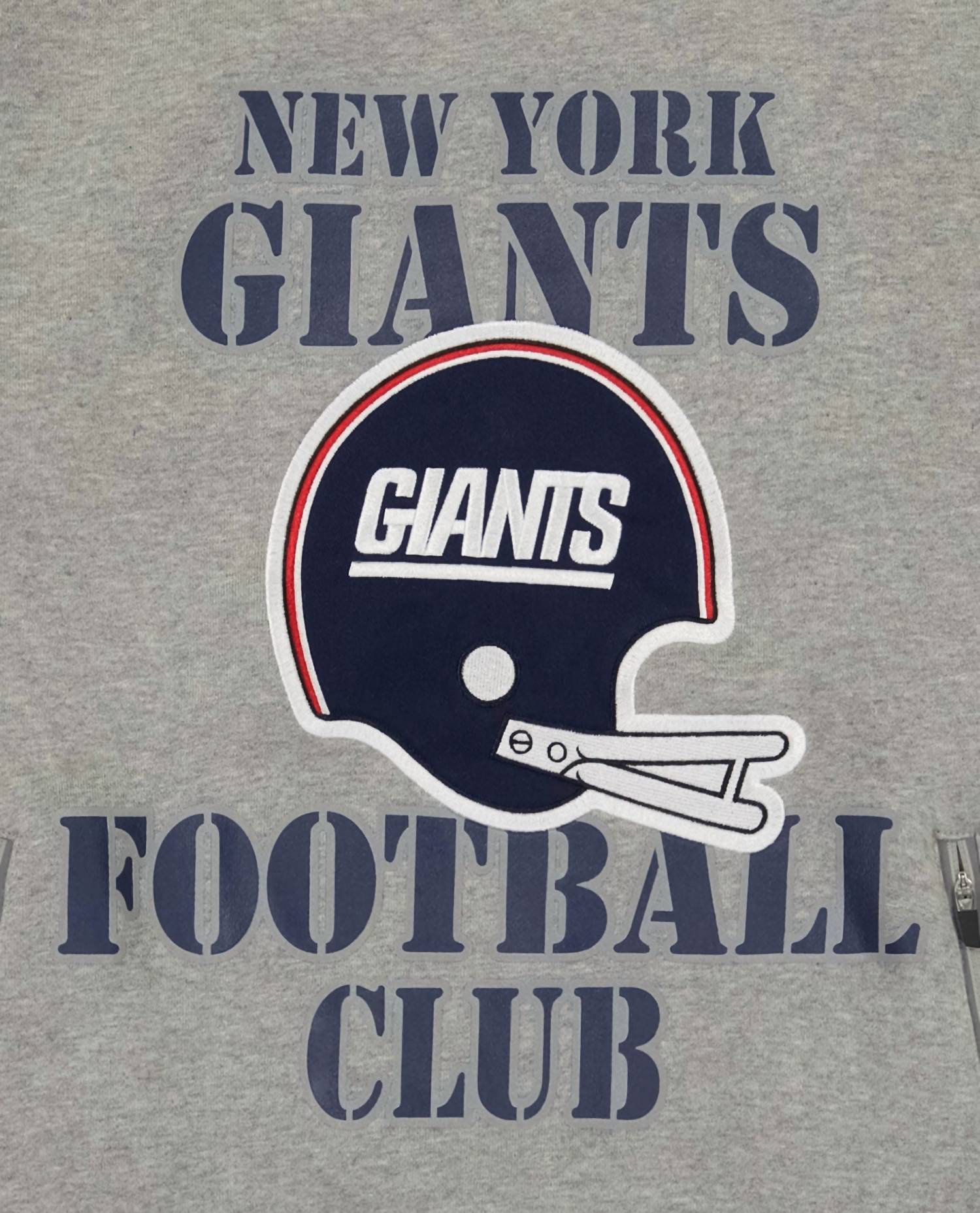Starter - Men's New York Giants Crew Neck Sweatshirt With Zip Pockets