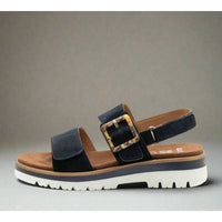 Ara Women's Marabella Sandals in navy suede - women's sandal