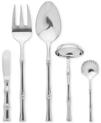 Ricci Argentieri Bamboo Mirrored 18/10 5 Piece Hostess Set in stainless - item - detail view