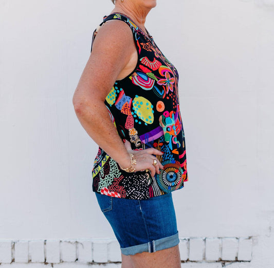 Johnny Was - The Janie Favorite Henley Swing Tank