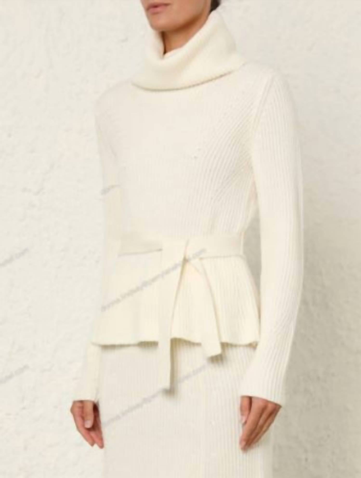Zimmermann - Illustration Peplum Sweater