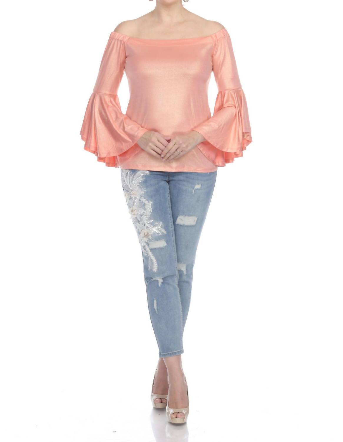 Shimmer Off The Shoulder Top