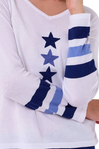 French Kyss - V-Neck Star Top